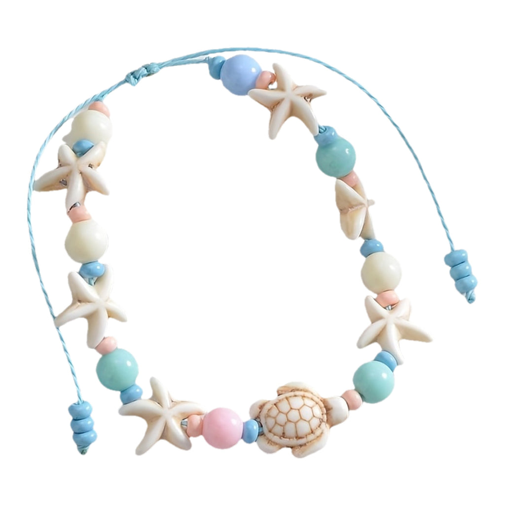 Adjustable Pastel Ocean Charm Bracelet