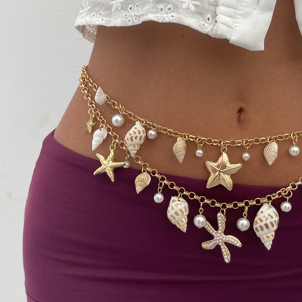 Boho Shell Double Body Chain