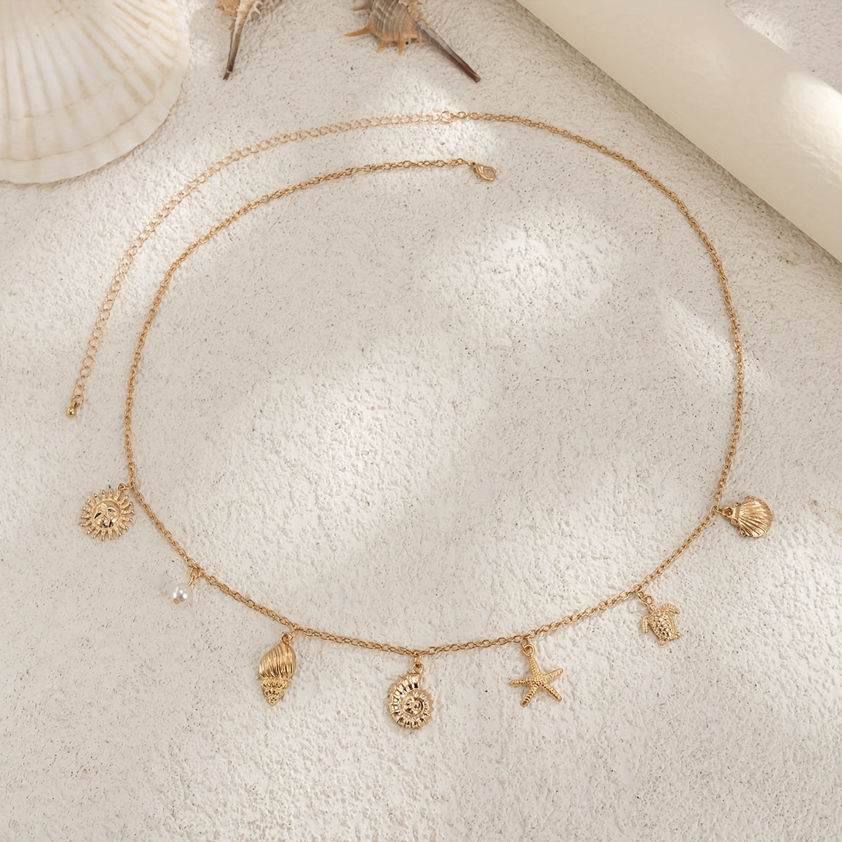 Ocean Treasures Gold Charm Body Chain