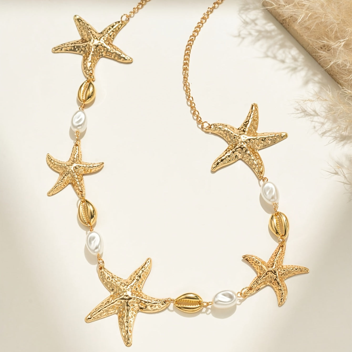 Gold Shell and Starfish Body Chain