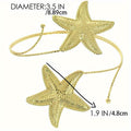 Bohemian Gold-Tone Starfish Arm Cuff