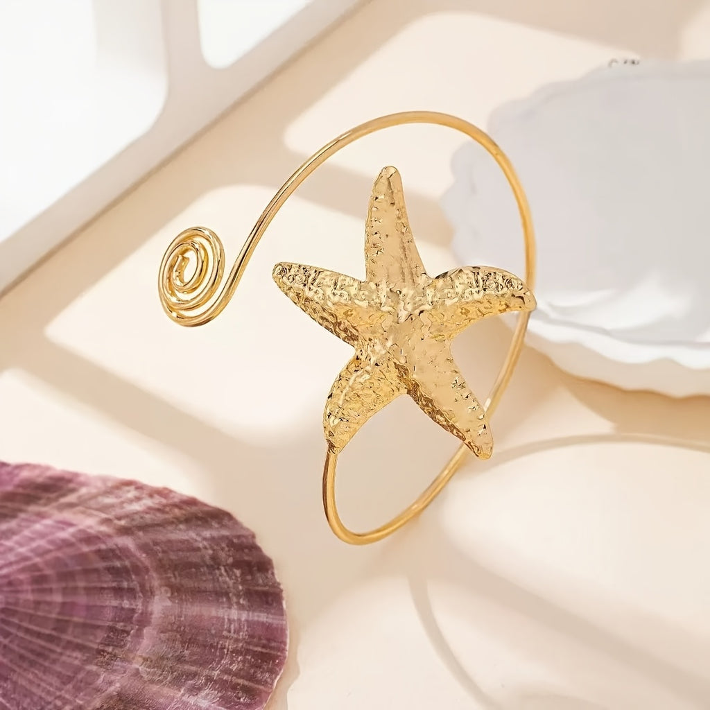 Bohemian Gold Starfish Arm Cuff