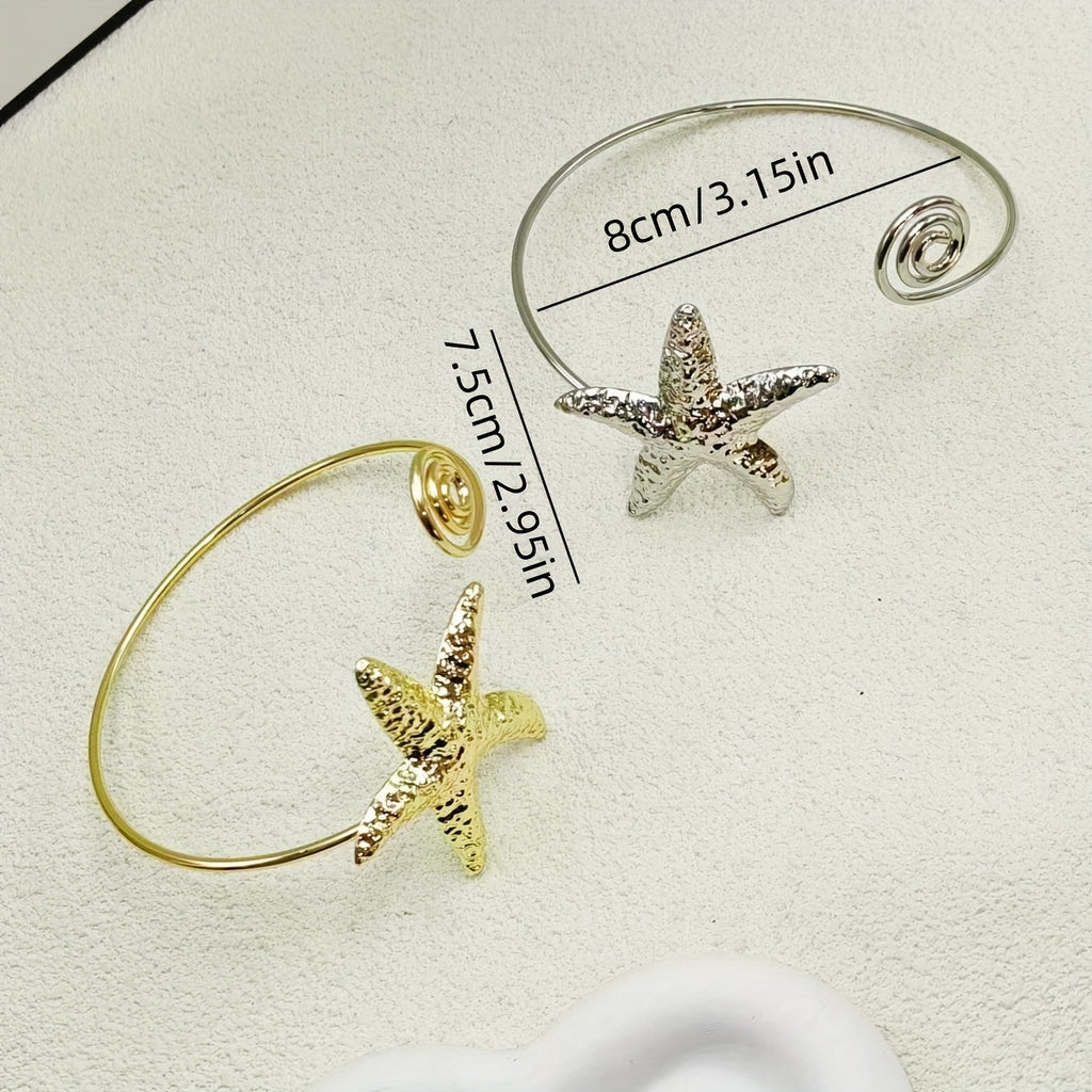 Bohemian Gold Starfish Arm Cuff