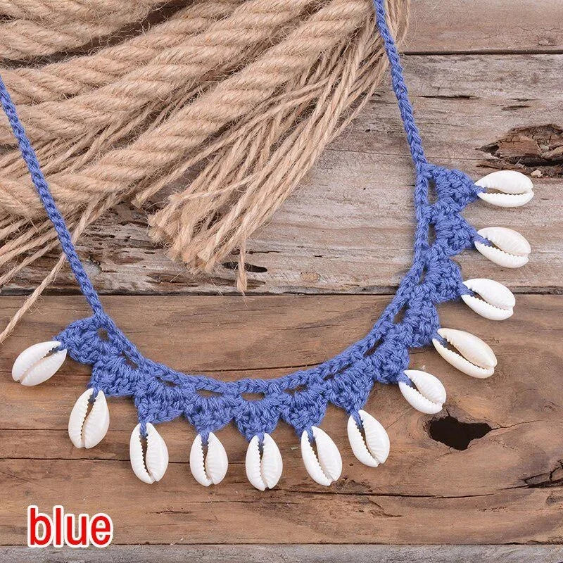 Macrame Puka Shell Necklace