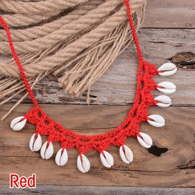 Macrame Puka Shell Necklace