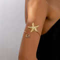 Bohemian Gold Starfish Arm Cuff