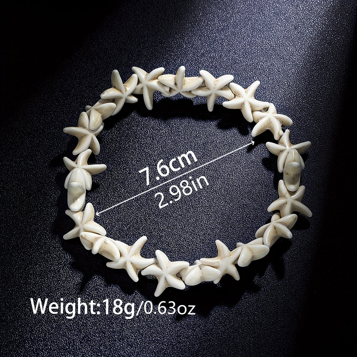 Bohemian White Starfish Shell Anklet